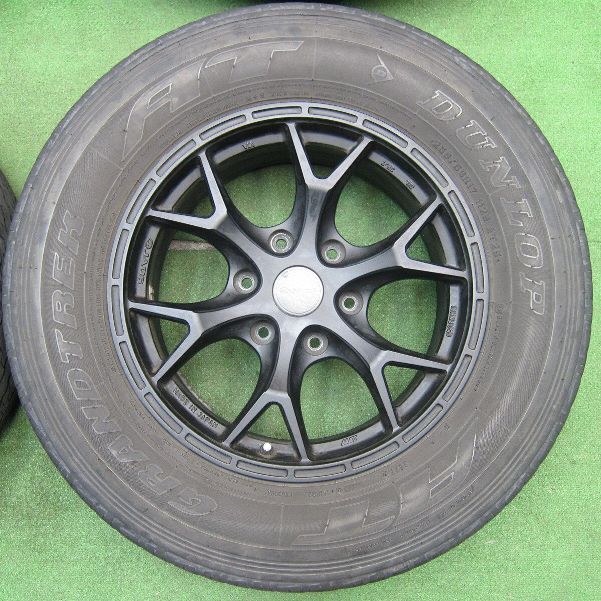 4本★JAOS TRIBE CLAW ENKEI 265/65R17 ダンロップ グラントレック AT25 ジャオス トライブクロウ PCD139.7/6H★5031402TNノ