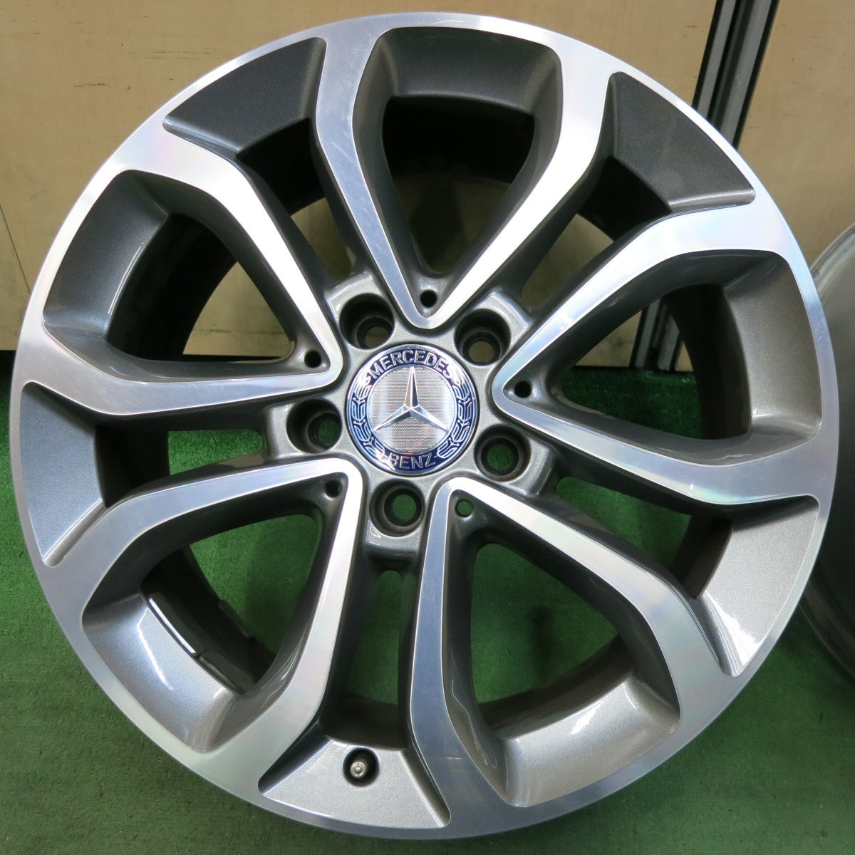 キレイ★ベンツ Cクラス W205 純正 ホイール 17インチ 17×7J PCD112/5H★5041808SYホ