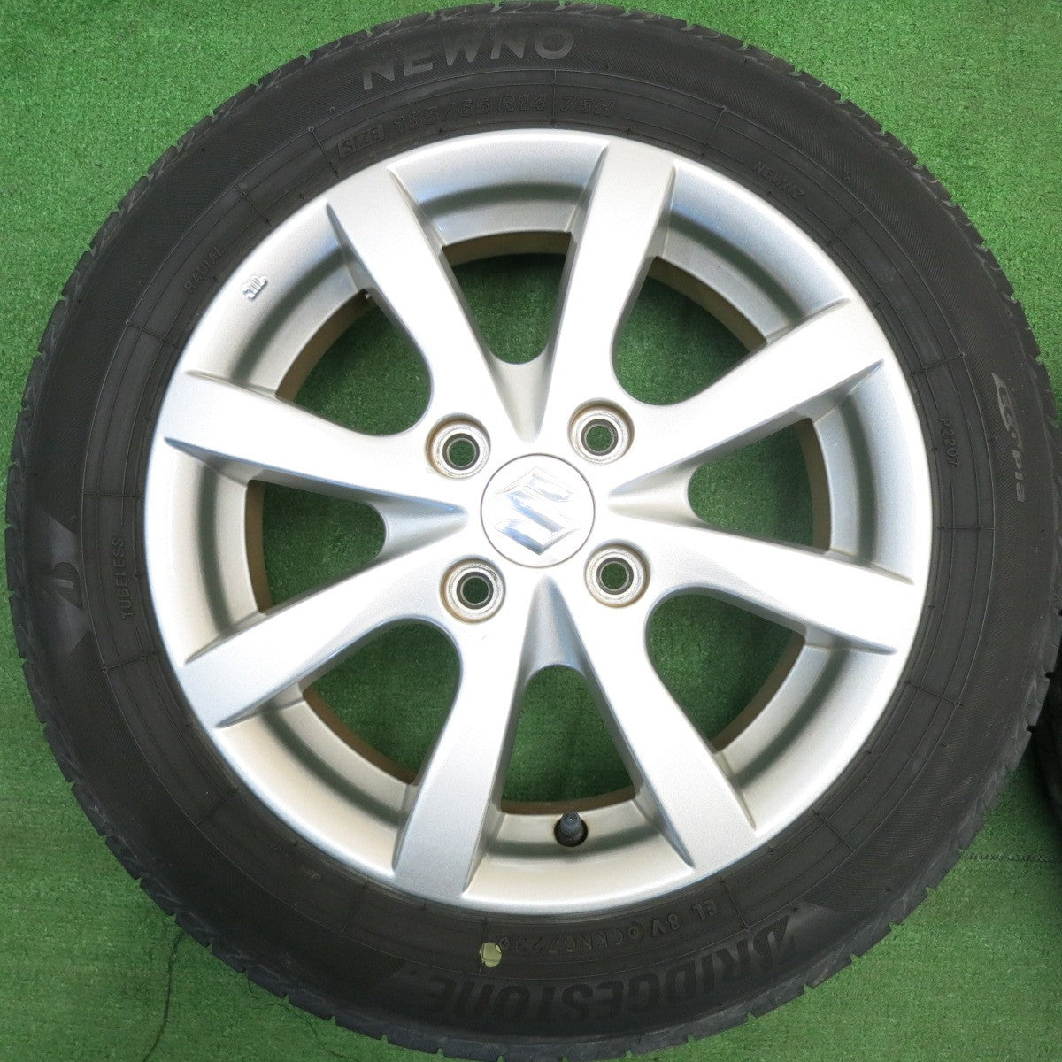 4本価格！23年★スズキ MH34S ワゴンR 純正 155/65R14 ブリヂストン NEWNO ニューノ 14インチ PCD100/4H★6022602HAノ