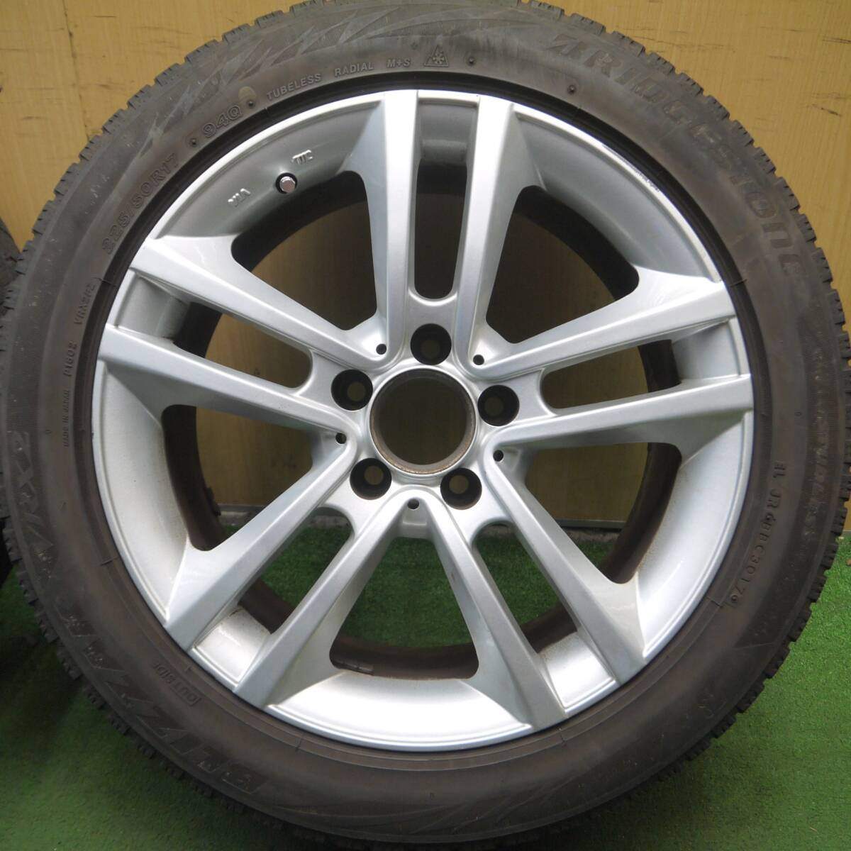 4本価格★アウディ 等 ユーロフォルシュ 225/50R17 スタッドレス ブリヂストン ブリザック VRX2 PCD112/5H★4073001Hス
