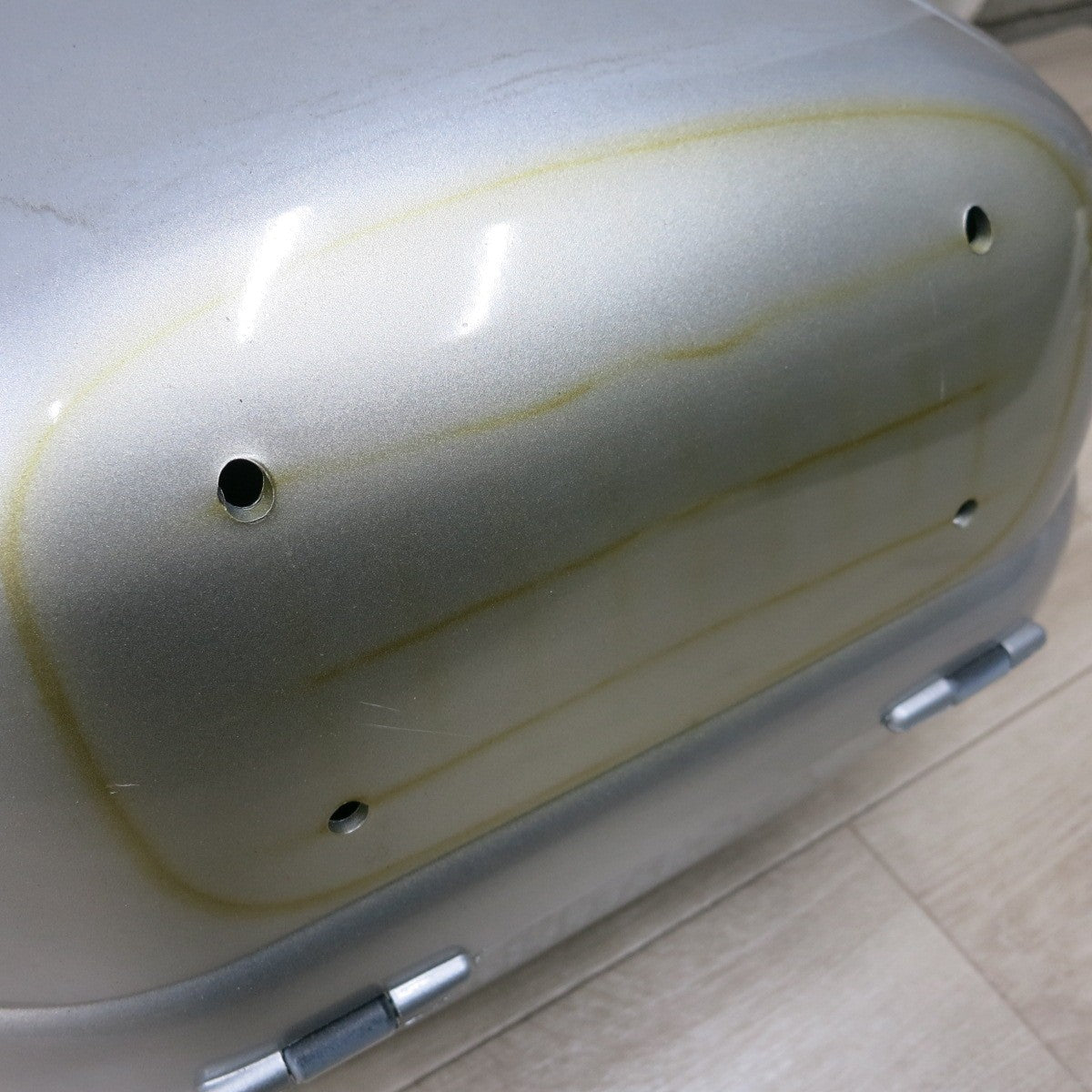 [送料無料] ◆INDY バイク 用 リア BOX ボックス リア トランク トップケース 収納 箱 荷物 ツーリング デリバリー 現状品◆