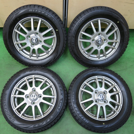 [送料無料] バリ溝！9.5分以上★スタッドレス 155/65R13 ブリヂストン ブリザック VRX NIRVANA NV ニルバーナ 13インチ PCD100/4H★4110812イス