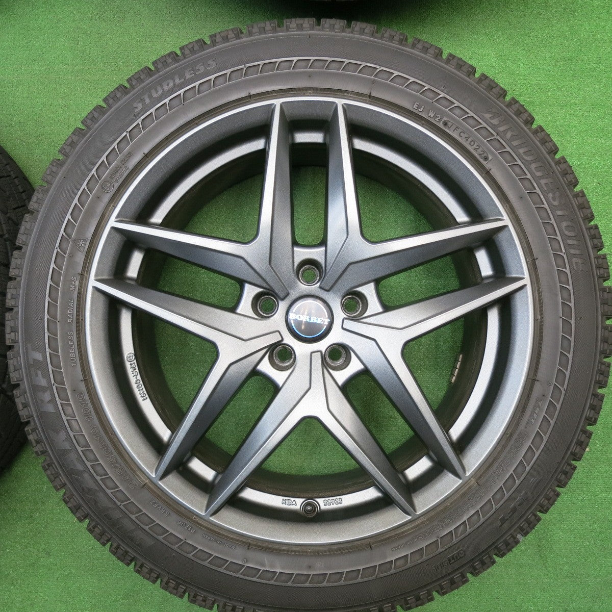 キレイ！22年★BMW 等 BORBET typeZ 245/50R19 スタッドレス ブリヂストン ブリザック RFT 19インチ ボルベット PCD112/5H★5041810TNス
