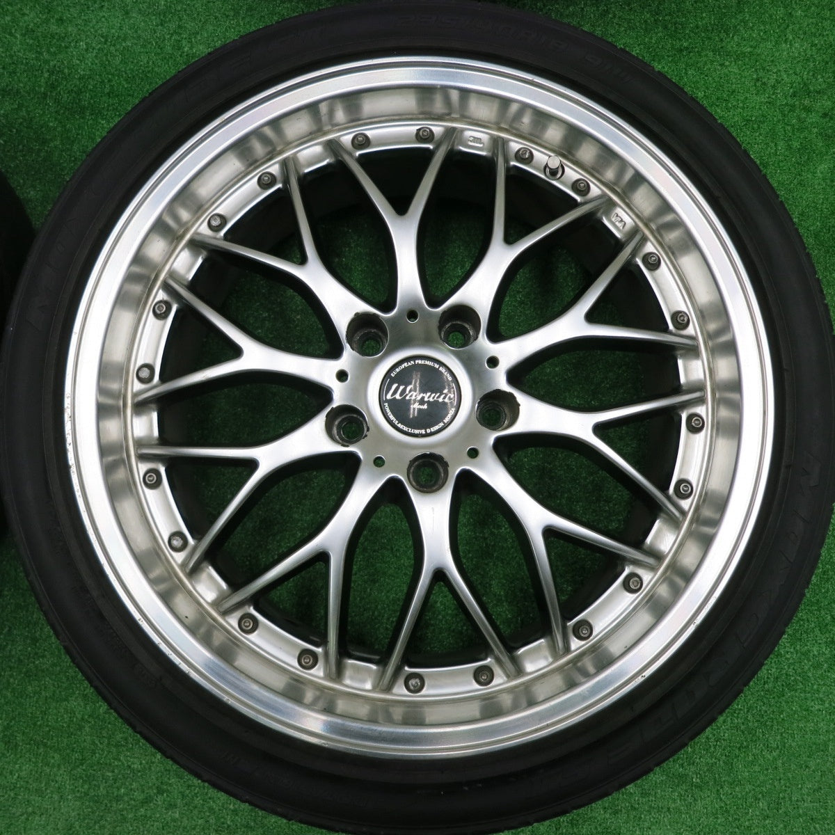 *送料無料* 4本★Warwic Mesh 235/40R18 265/35R18 マックスグレードSⅢ トライアングル TR968 ワーウィック メッシュ PCD114.3/5H★4073004HAノ