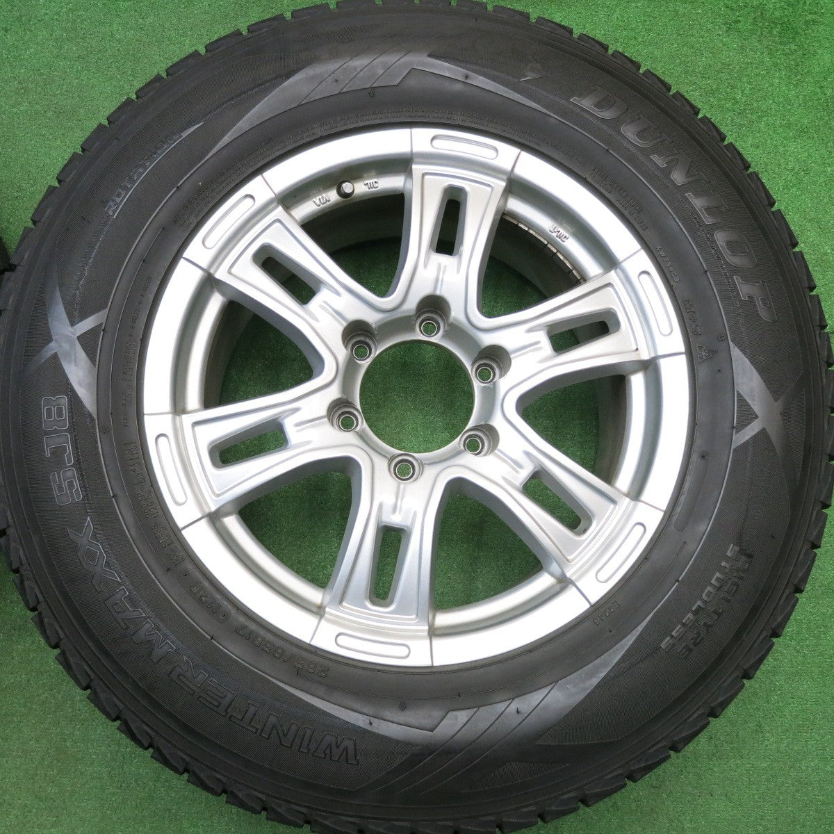 バリ溝！9.5分★スタッドレス 265/65R17 ダンロップ ウインターマックス SJ8 社外 アルミ 17インチ PCD139.7/6H★5112005HAス