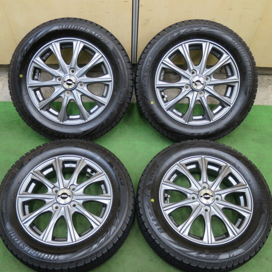 バリ溝！23年！キレイ！9.5分以上★スタッドレス 165/65R14 ブリヂストン ブリザック VRX2 AXEL アクセル 14インチ ハスラー フレアクロスオーバー 等 PCD100/4H★6022006TTス