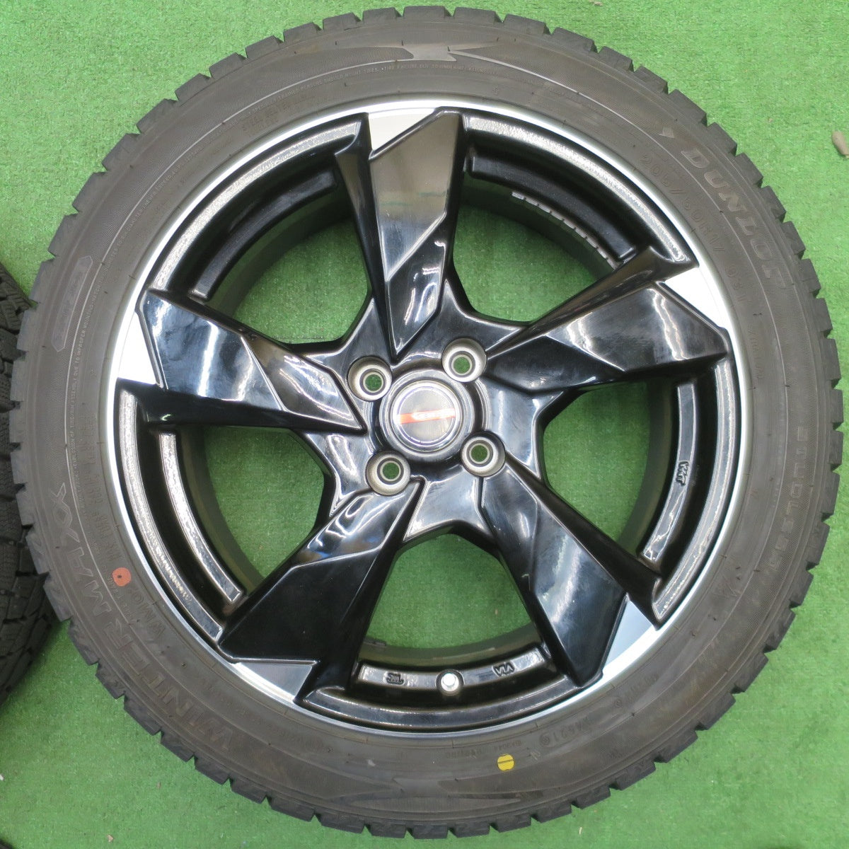 バリ溝！9.5分以上★Lehrmeister PREMIX VERAN V 205/50R17 スタッドレス ダンロップ ウインターマックス WM02 レアマイスター プレミックス ヴェラン PCD100/4H★5121813NJス