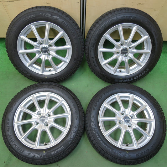 バリ溝！23年！キレイ！9.5分以上★スタッドレス 175/65R15 トーヨー オブザーブ GIZ2 ECO FORME エコフォルム 15インチ PCD100/4H★5053102イス