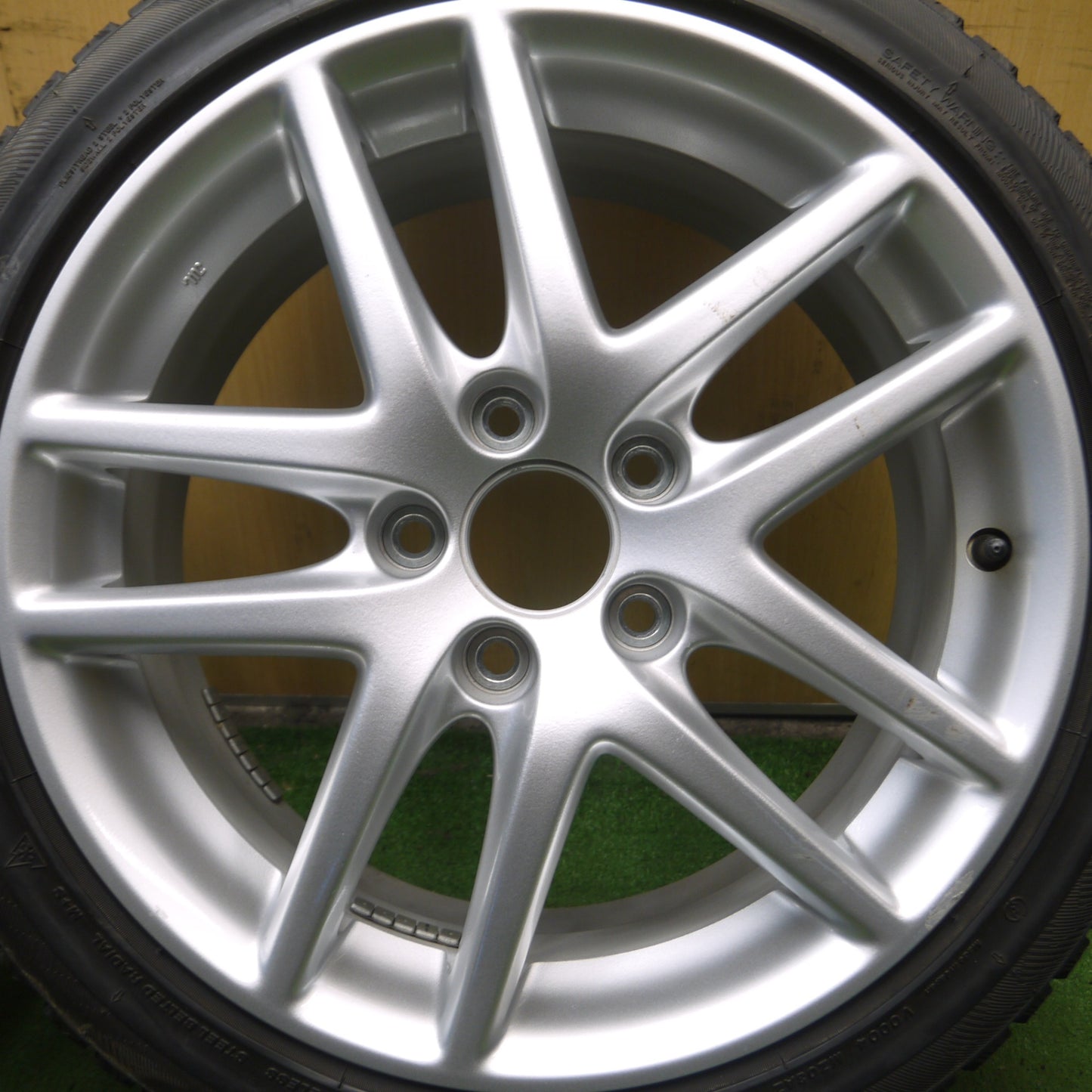 *送料無料* キレイ★ホンダ CL7 アコード ユーロR 純正 215/45R17 スタッドレス ブリヂストン ブリザック MZ-03 17インチ PCD114.3/5H★4061008Hス
