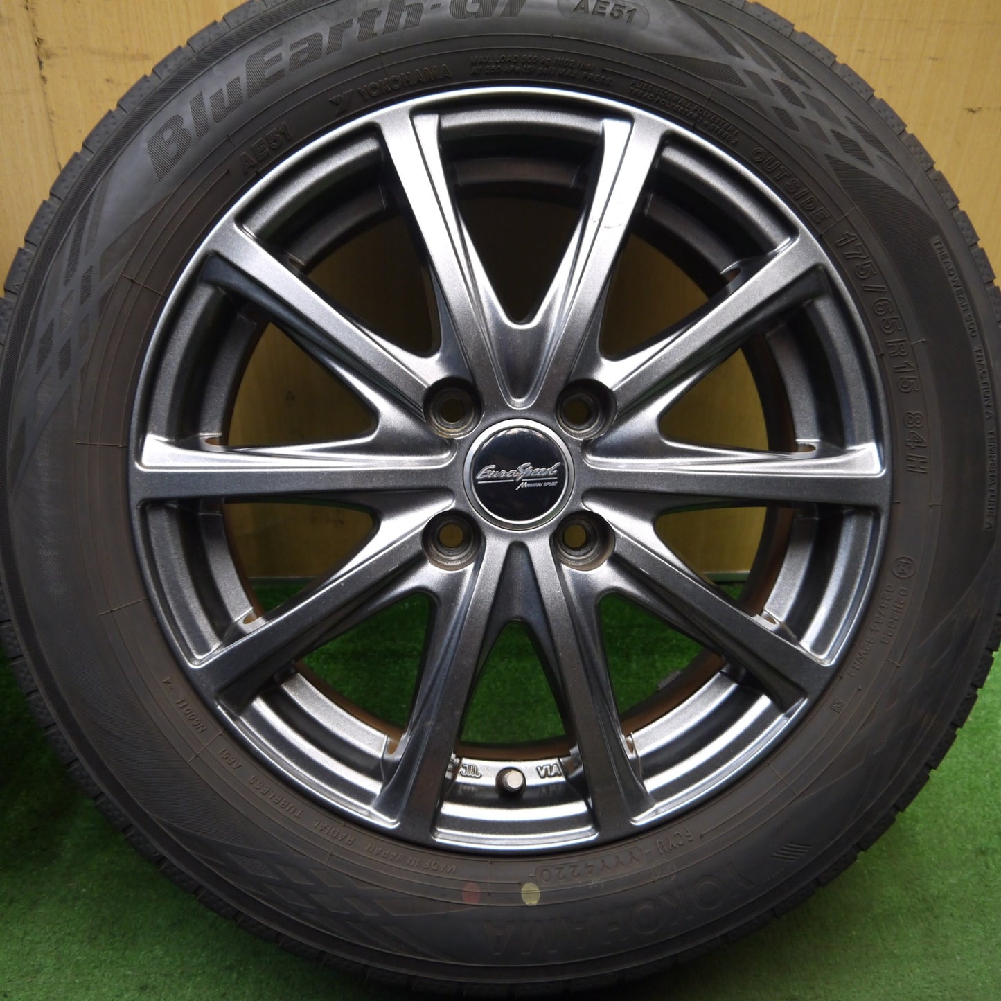 4本価格★175/65R15 ヨコハマ BluEarth-GT AE51 EuroSpeed MANARAY SPORT ユーロスピード マナレイ 15インチ PCD100/4H★5072903Hノ