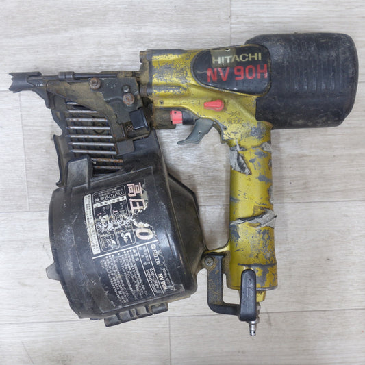 [送料無料] ◆日立工機 90mm 高圧 ロール 釘打機 NV90H 釘打ち機 HITACHI エアー ツール 工具◆