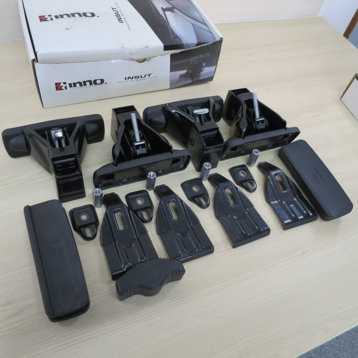 鍵付き☆inno. カーメイト スクエアベースステー INSUT システム キャリア & ウィンター キャリア 取付 フック セット K320 イノー カー パーツ☆ [送料無料]