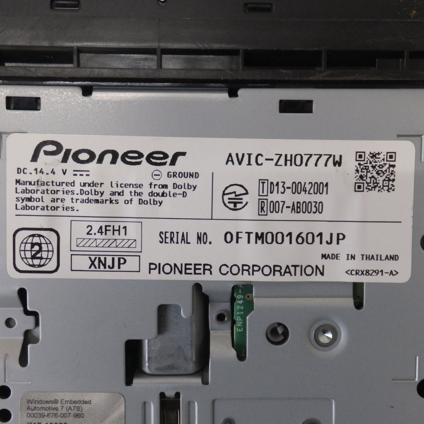 [送料無料] ★カロッツェリア carrozzeria AV一体型HDDナビゲーション サイバーナビ AVIC-ZH0777W パイオニア Pioneer(33★