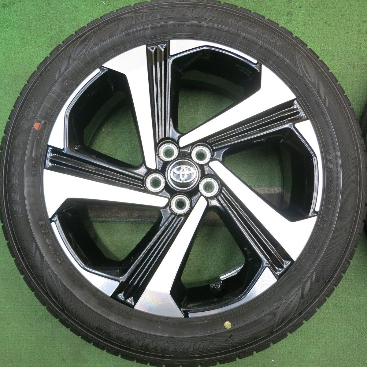 新車外し！25年★トヨタ ライズ ダイハツ ロッキー 純正 195/60R17 ダンロップ エナセーブ EC300+ 17インチ PCD100/5H★5092002HAノ