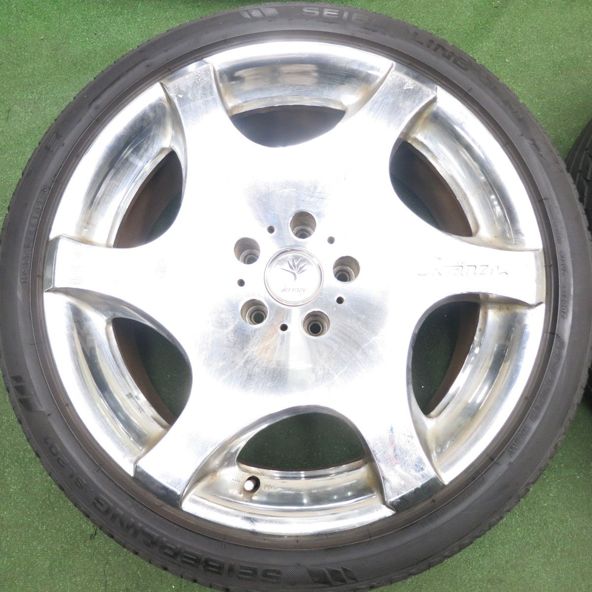 *送料無料* バリ溝！20年！9分★kranze BAZREIA EVO 245/40R19 セイバーリング SL201 クレンツェ バズレイア 19インチ PCD114.3/5H★4070704HAノ