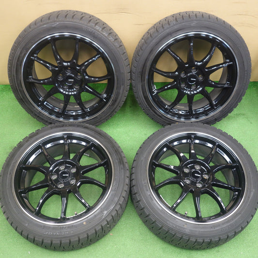 バリ溝！22年！9.5分★プリウス 等 215/45R17 スタッドレス ダンロップ ウインターマックス WM02 G-SPEED Gスピード 17インチ PCD100/5H★6040301KTス