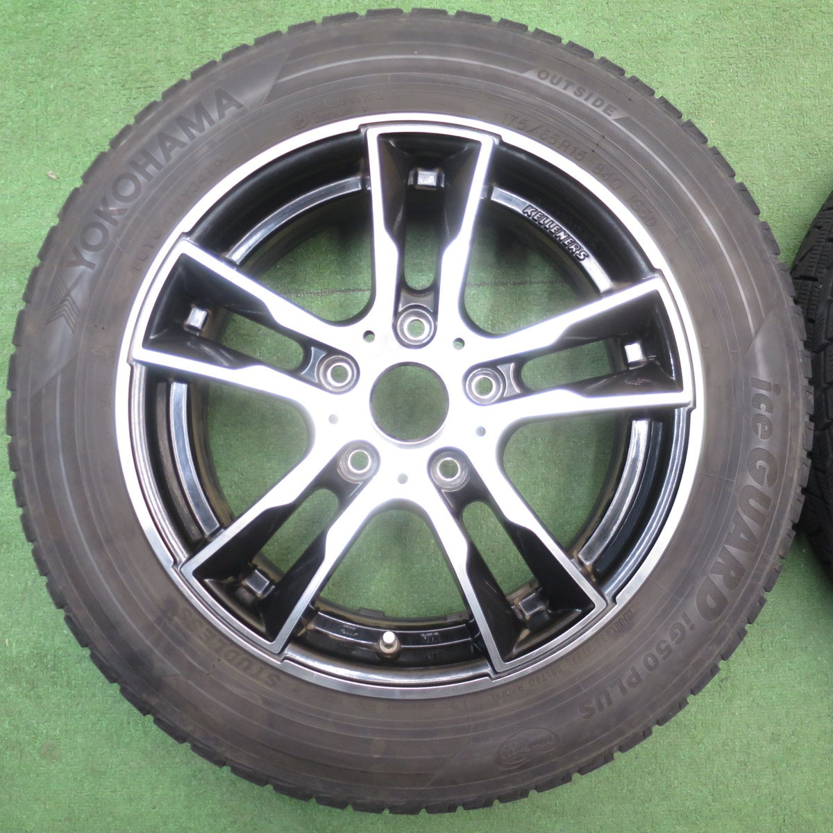 バリ溝！8.5分★MINI F56 等 Kelleners Jr E5 175/65R15 スタッドレス ヨコハマ アイスガード iG50 プラス ケレナーズ ジュニア 15インチ PCD112/5H★6032603NJノ