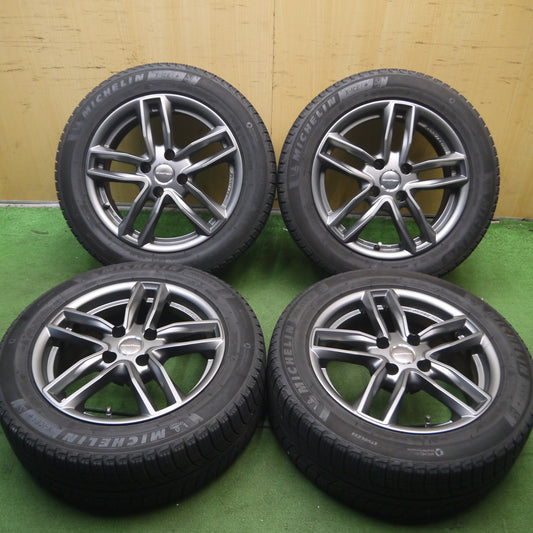 *送料無料* バリ溝！キレイ！8.5分★プジョー等 EUROTECH 205/55R16 スタッドレス ミシュラン X-ICE3+ ユーロテック PCD108/4H★4071607Hス