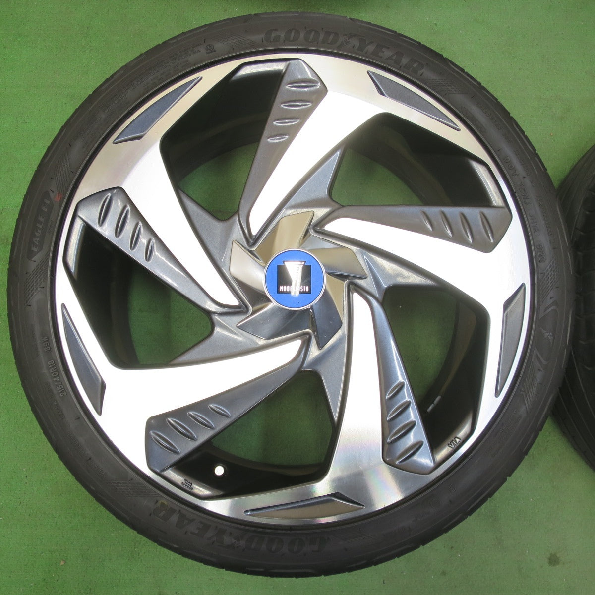 [送料無料] キレイ★トヨタ 50系 プリウス 純正 モデリスタ WingdancerⅦ 215/40R18 グッドイヤー EAGLE F1 Sport 18インチ モデリスタ PCD100/5H★5040506イノ