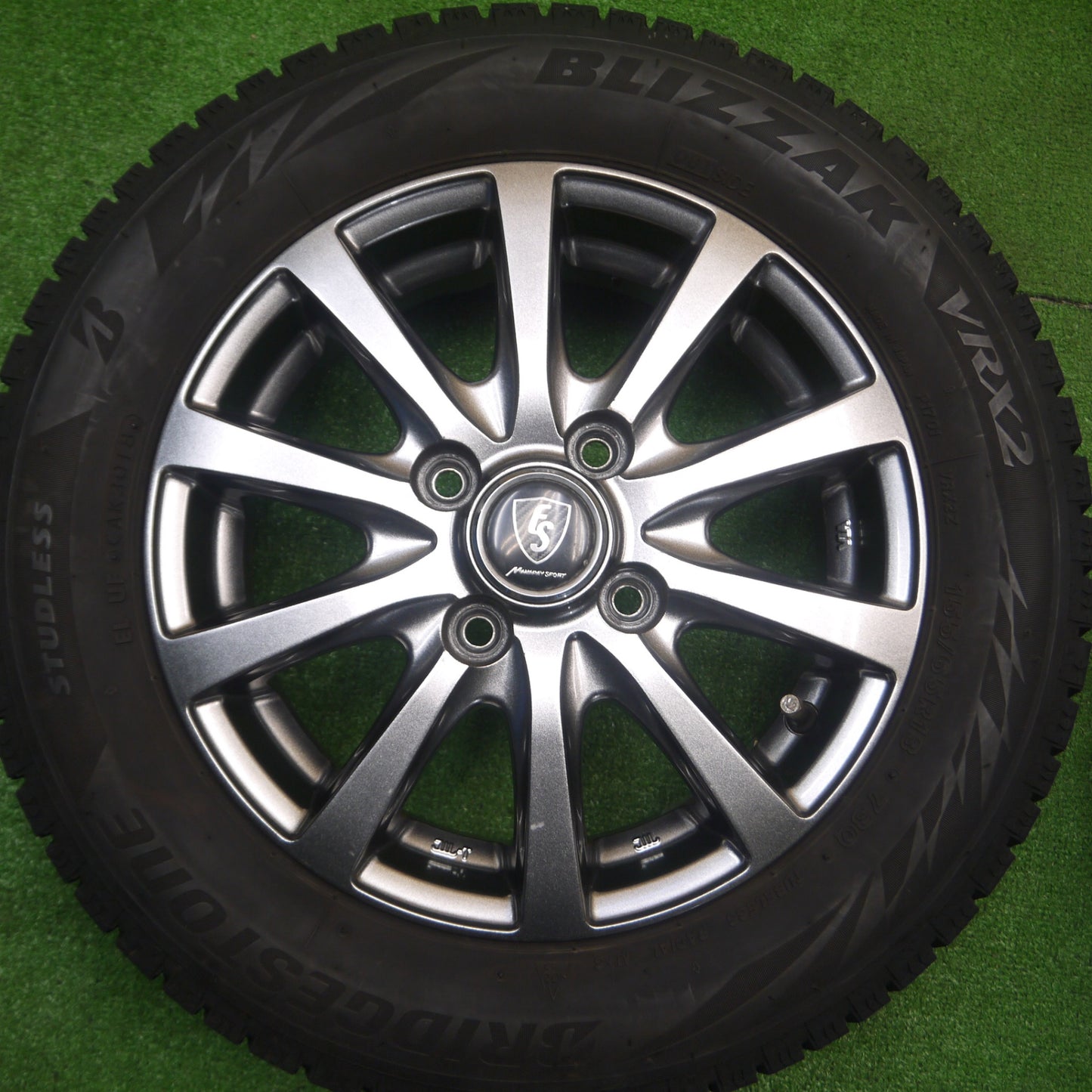[送料無料] 4本価格★スタッドレス 155/65R13 ブリヂストン ブリザック VRX2 MANARAY SPORT マナレイスポーツ 13インチ PCD100/4H★4111107Hス