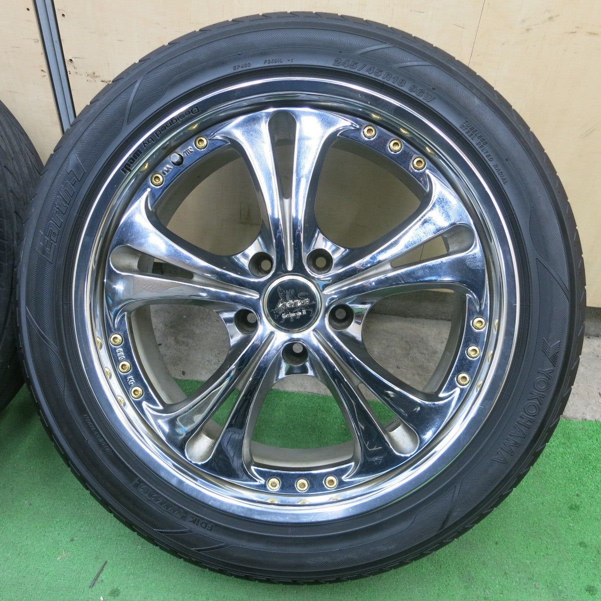 [送料無料] 4本価格★Kranze CerberusⅡ 245/45R18 275/40R18 ヨコハマ Earth-1 クレンツェ ケルベロス2 18インチ PCD114.3/5H★5021701ナノ