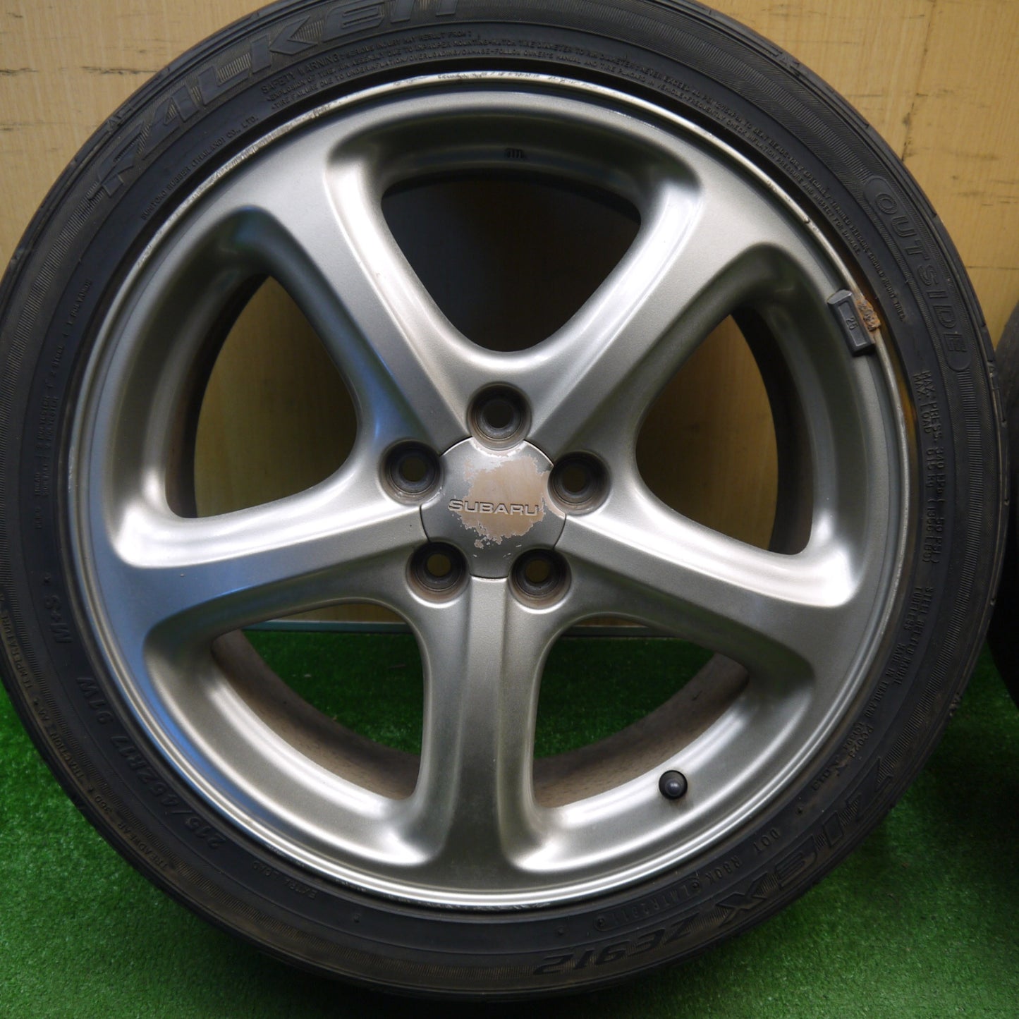 4本価格★スバル レガシィ 純正 215/45R17 ファルケン ZIEX ZE912 17インチ PCD100/5H★6021704Hノ