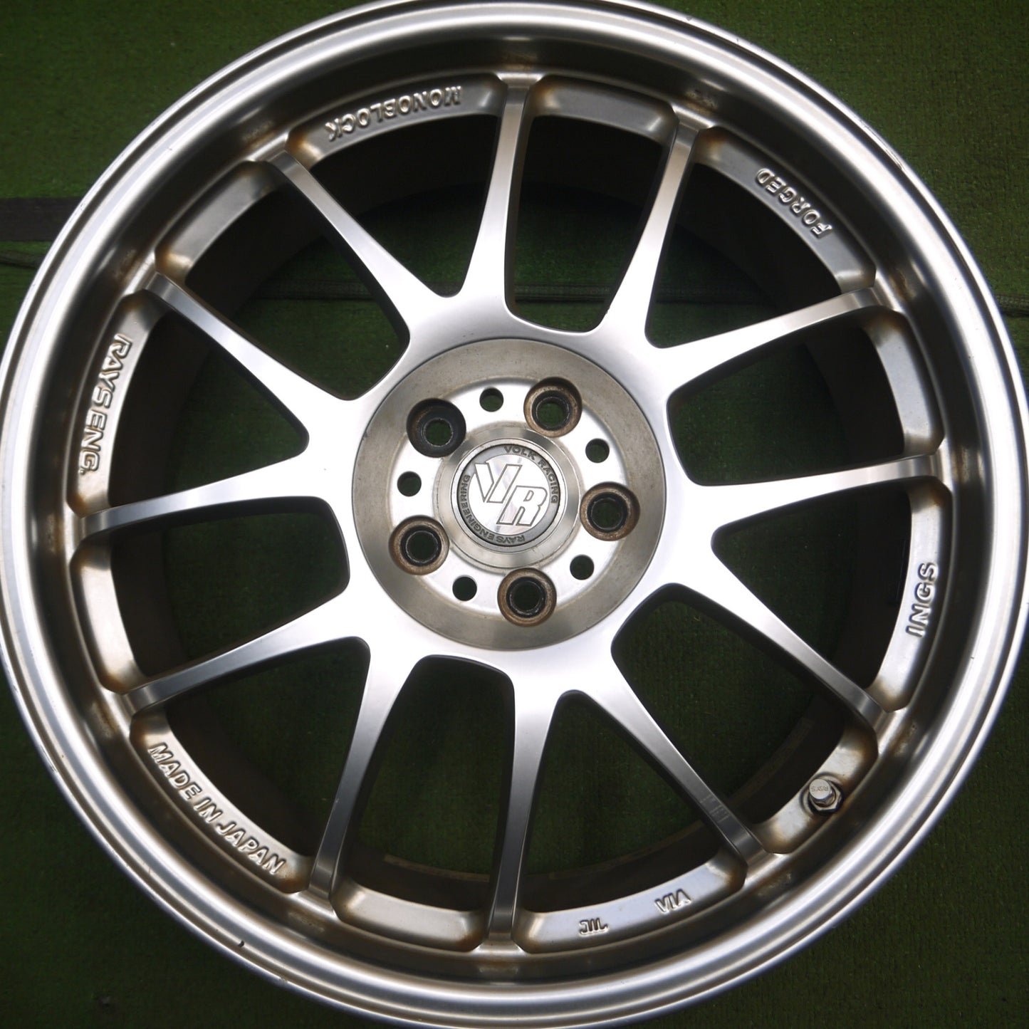 *送料無料* 4本価格★RAYS ings TS06 VOLK RACING MONOBLOCK FORGED レイズ 鍛造 モノブロック 18インチ 18×7.5J PCD100/5H★4041201Hホ