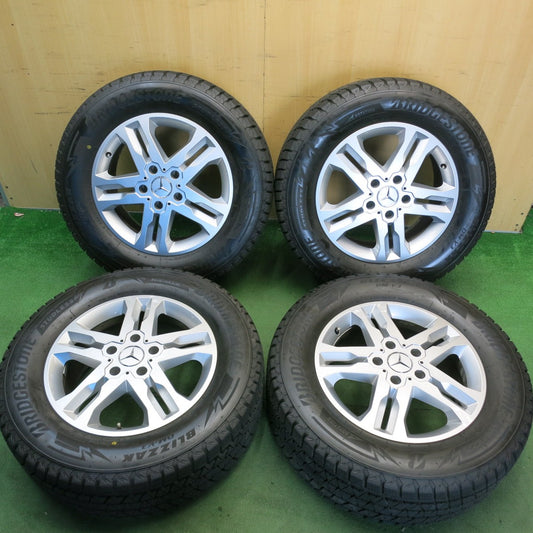 バリ溝！キレイ！9.5分以上★ベンツ W463 Gクラス ゲレンデ 純正 265/60R18 スタッドレス ブリヂストン ブリザック DM-V3 18インチ PCD130/5H★6052405HAス