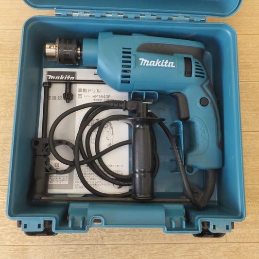[送料無料] キレイ★マキタ makita 16mm 震動ドリル HP1640FK　鉄工 13mm コンクリート 16mm　100V～ 7.2A 50-60Hz 680W★