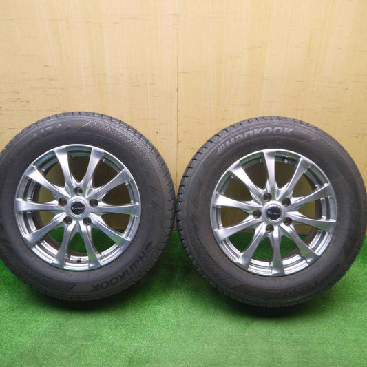 バリ溝 8.5分 2本価格★スタッドレス 215/65R16 ハンコック ウインター アイセプト IZ2A エクスター PCD114.3/5H★4101805Hス