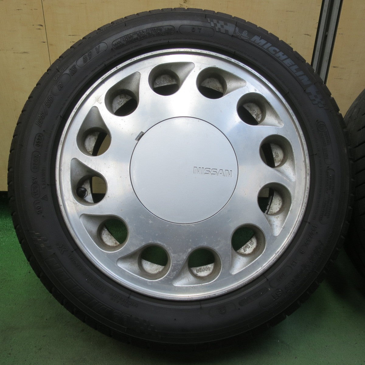4本価格！22年★日産 S13 シルビア 純正 火の玉 195/55R15 ミシュラン パイロットスポーツ3 ST 15インチ PCD114.3/4H★6053008イノ