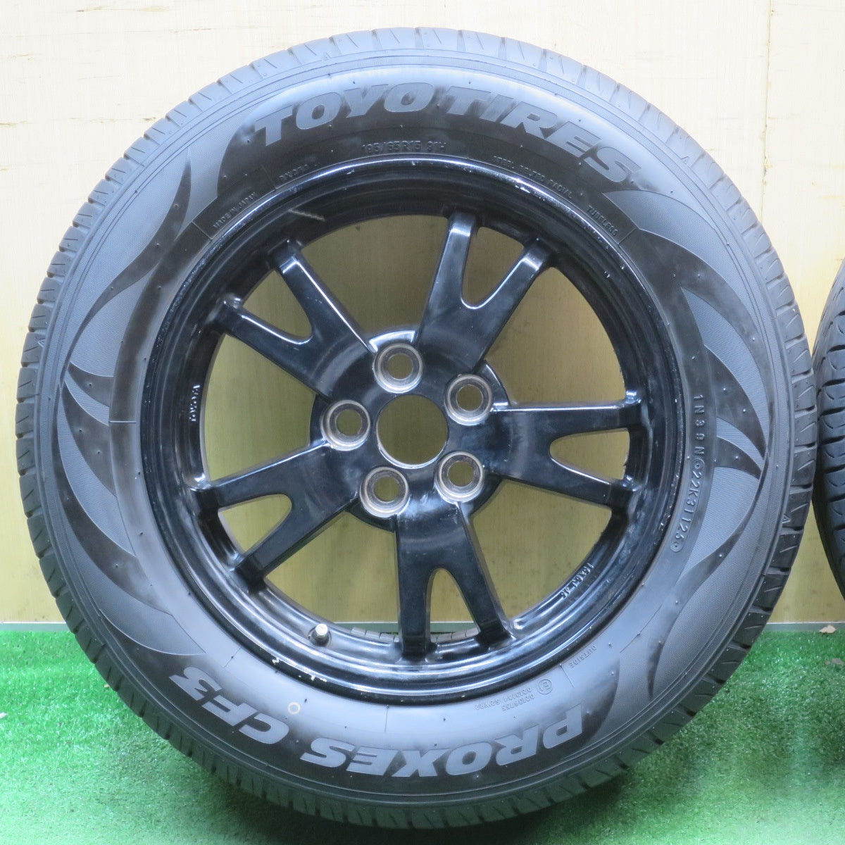 バリ溝！25年！9.5分★トヨタ 30系 プリウス 純正 195/65R15 トーヨー プロクセス CF3 15インチ PCD100/5H★6051305NJノ