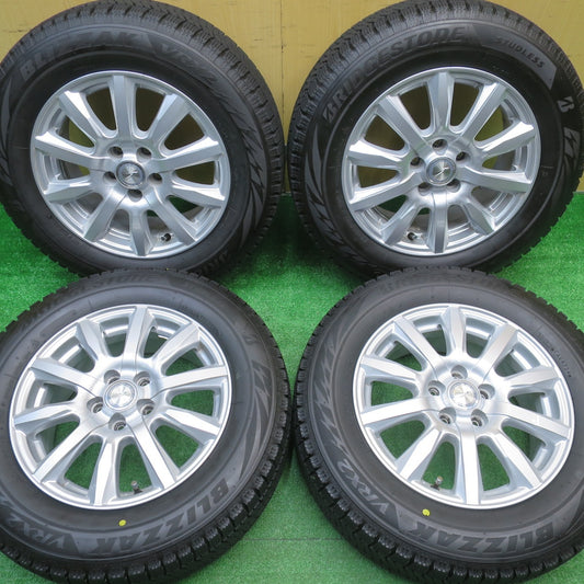 バリ溝！24年！キレイ！9.5分★プリウス 等 195/65R15 スタッドレス ブリヂストン ブリザック VRX2 JOKER ジョーカー 15インチ PCD100/5H★5102203NJス