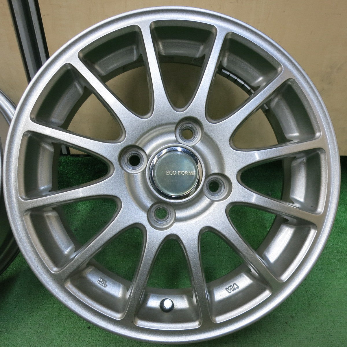 4本価格★ECO FORME ブリヂストン 製 14インチ ホイール エコフォルム 14×4.5J PCD100/4H★5061306SYホ