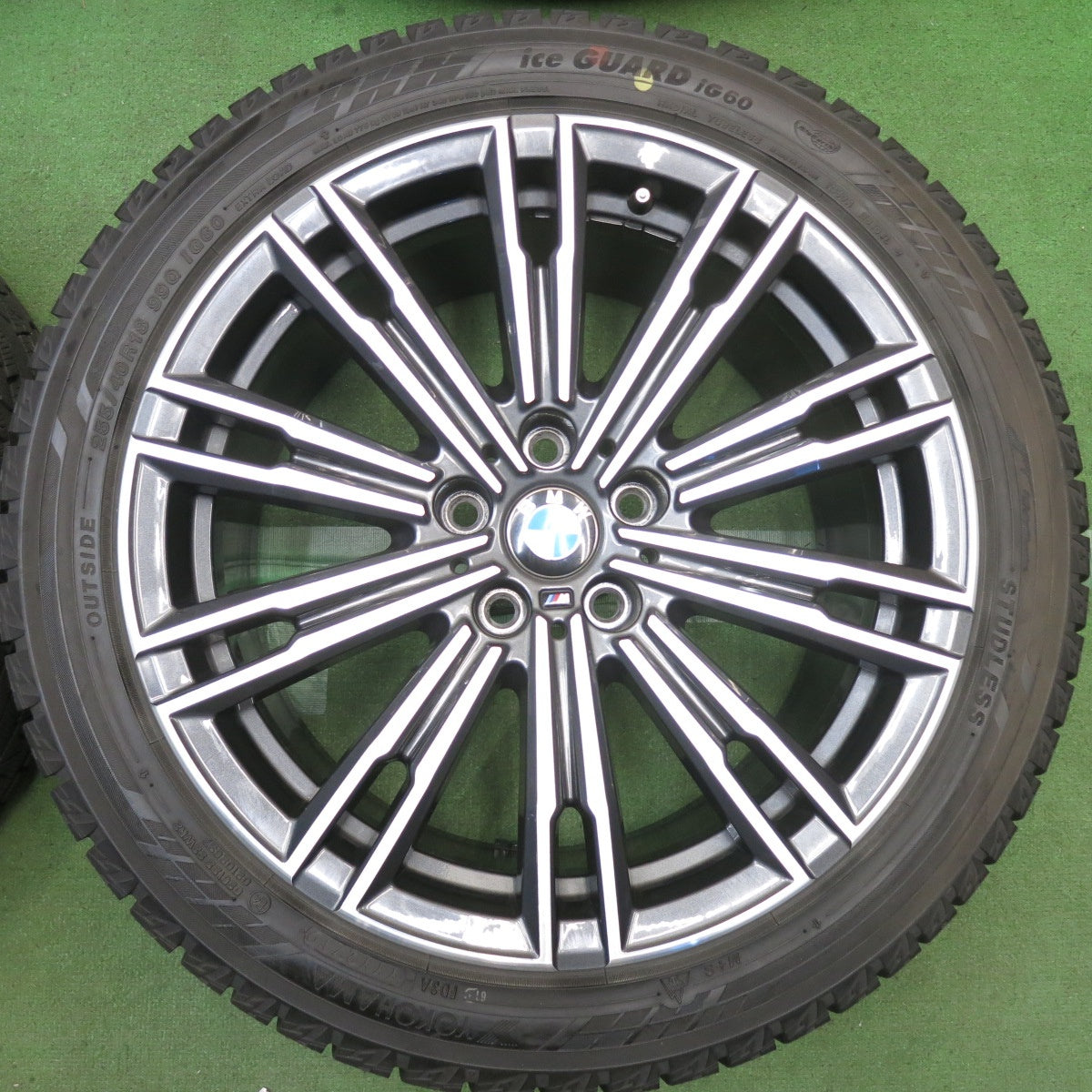 バリ溝！キレイ！9.5分◎BMW 3シリーズ G20 純正 225/45R18 255/40R18 スタッドレス ヨコハマ アイスガード iG60 18インチ PCD112/5H◎6100304HAス