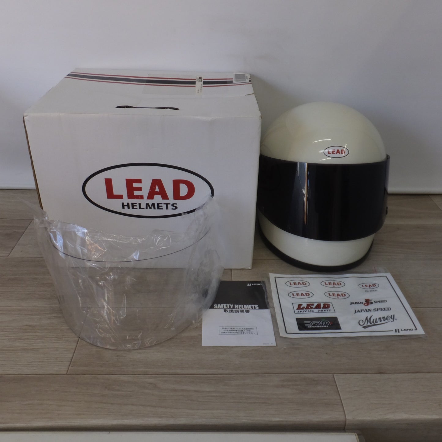 [送料無料] キレイ★リード LEAD フルフェイスヘルメット RX200R ホワイト　サイズ フリー 57～60cm未満　自動二輪車用 乗車用ヘルメット★