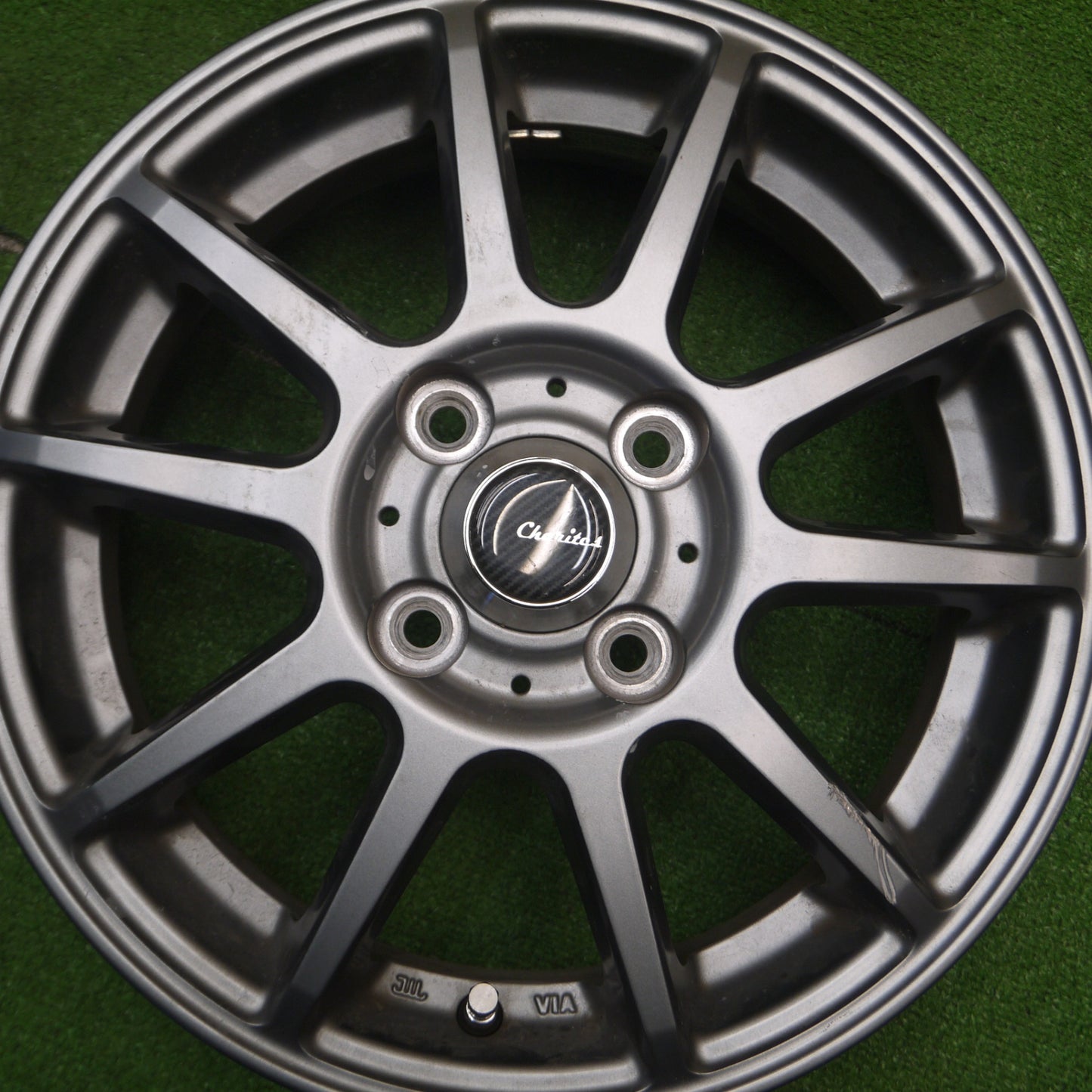 [送料無料] キレイ★CHARITES S10 カリテス 14インチ ホイール 14×4.5J PCD100/4H★4110103Hホ