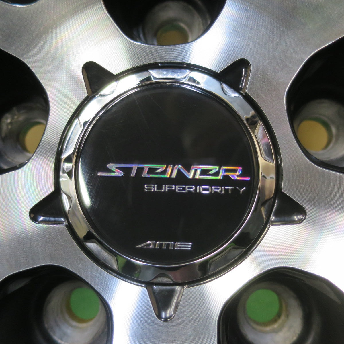バリ溝！22年！キレイ！9.5分★STEINER CVX AME 225/35R20 ミレバー SPORT macro MA349 シュタイナー 20インチ PCD114.3/5H★5071909イノ