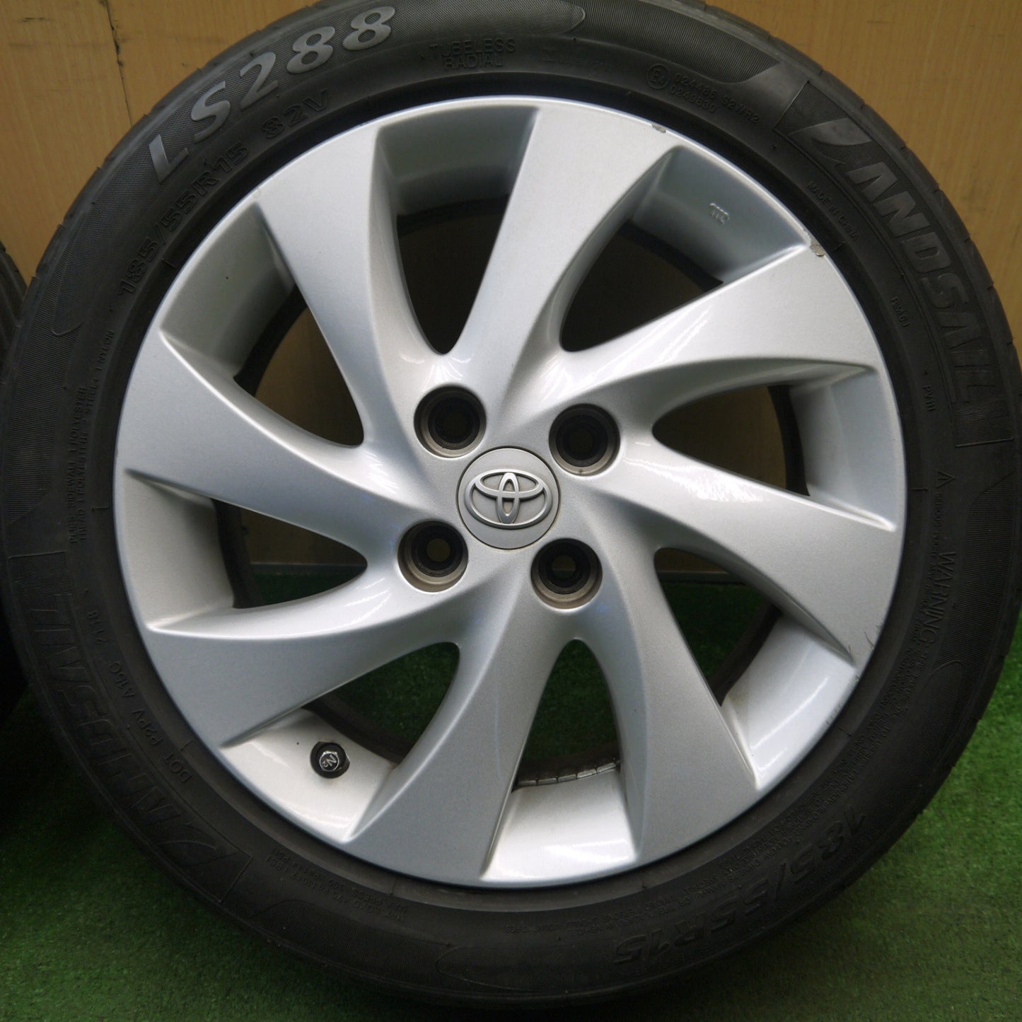 2本価格★トヨタ bB 純正 185/55R15 ランドセイル LS288 15インチ PCD100/4H★6022004Hノ