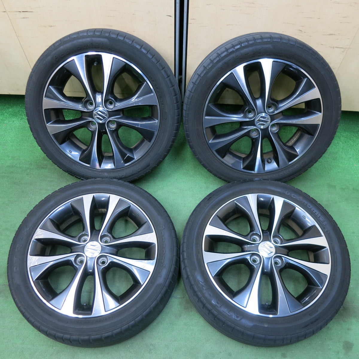 [送料無料] 4本価格！21年★スズキ ワゴンR スティングレー 純正 165/55R15 エコノミスト ATR-K 15インチ PCD100/4H★5032112SYノ