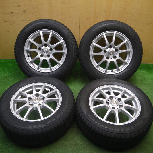 バリ溝！23年！キレイ！9.5分以上★スタッドレス 195/65R15 トーヨー ウインター トランパス TX ZEPHYR ゼファー 15インチ PCD114.3/5H★5021214Hス