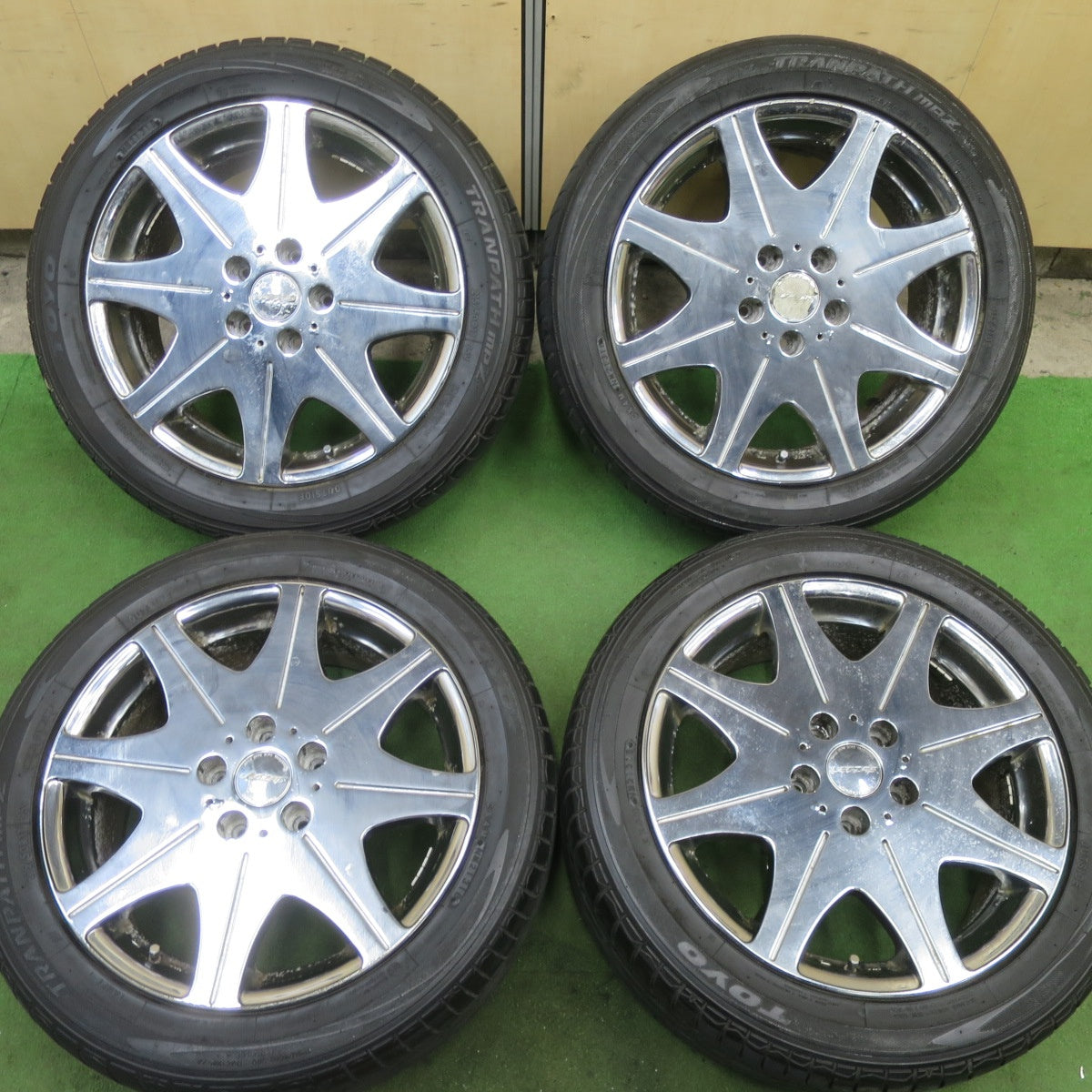 4本価格★Stich LEGZAS D800 215/50R17 トーヨー トランパス MPZ シュティッヒ レグザス 17インチ PCD114.3/5H★6021906TTノ
