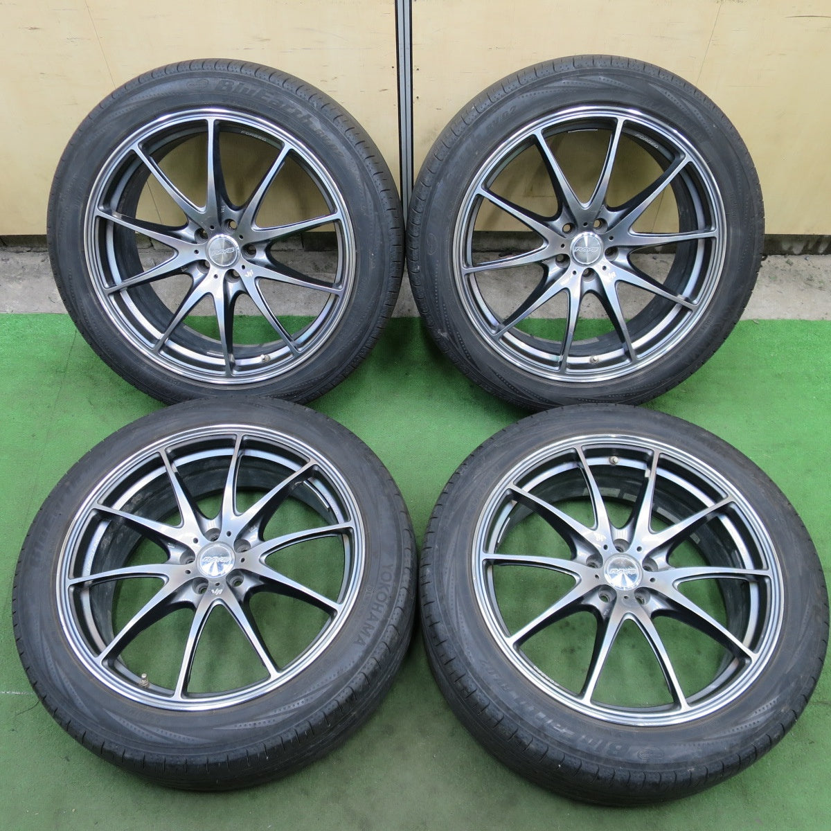 バリ溝！8.5分★フォレスター 等 RAYS VR G25 限定 プリズム カラー 245/45R19 ヨコハマ ブルーアース RV-02 19インチ レイズ PCD100/5H★6031401ナノ
