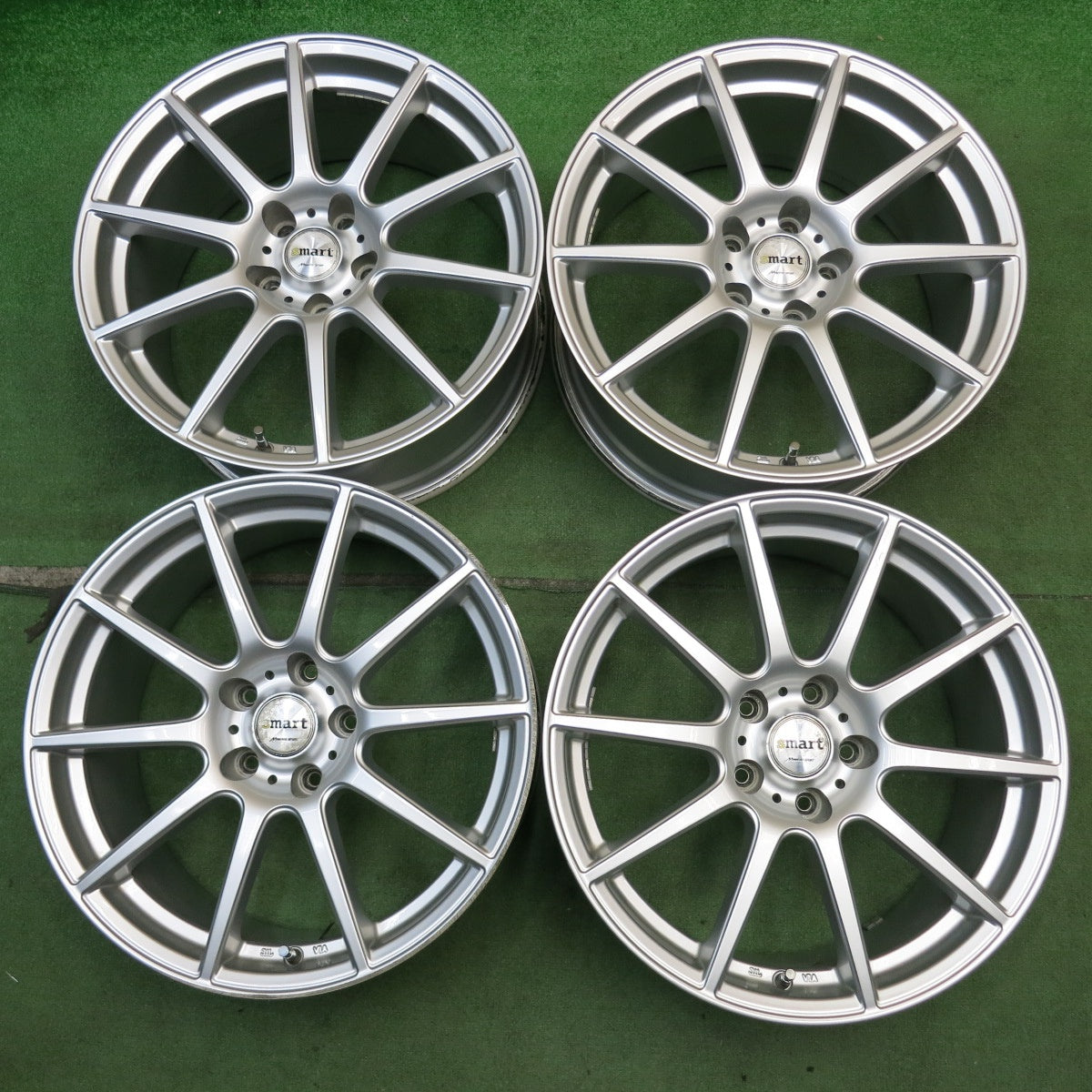 4本価格★smart MANARAY SPORT 18インチ ホイール スマート マナレイ スポーツ 18×8J PCD114.3/5H★6062402HAホ