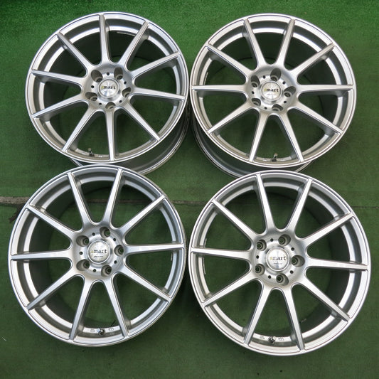 4本価格★smart MANARAY SPORT 18インチ ホイール スマート マナレイ スポーツ 18×8J PCD114.3/5H★6062402HAホ