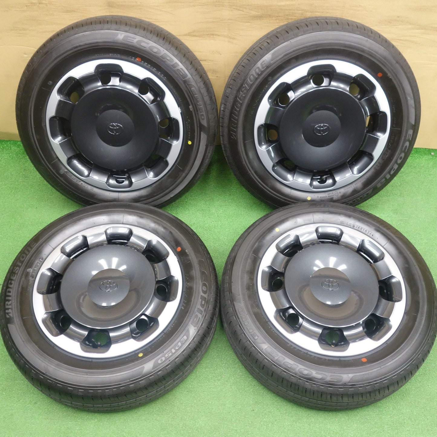 新車外し！26年◎トヨタ シエンタ Zグレード 純正 スチール 185/65R15 ブリヂストン エコピア EP150 15インチ PCD100/5H◎6061202KTノ