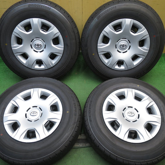 新車外し！26年◎トヨタ 200系 ハイエース 純正 スチール 195/80R15 107/105S ブリヂストン エコピア RD613 15インチ PCD139.7/6H◎6082807NJノ
