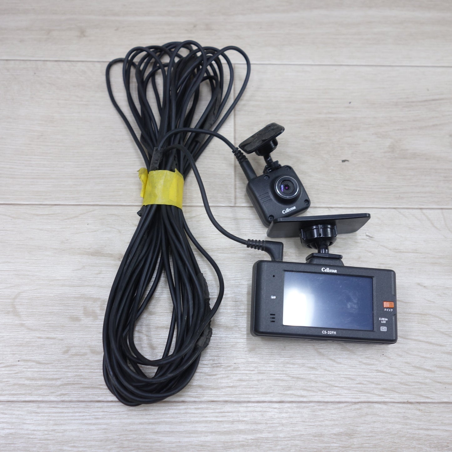 [送料無料] 付属品付き◆CELLSTAR セルスター 前後 2カメラ 2.4インチ ドライブレコーダー CS-32FH CS-CM04 タッチパネル IMX323 搭載 ドラレコ◆