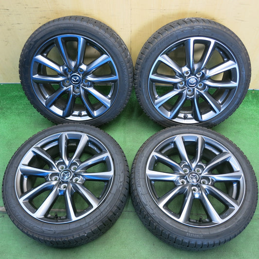 バリ溝！22年！キレイ！9分◎マツダ3 ファストバック 純正 215/45R18 スタッドレス トーヨー オブザーブ GIZ2 18インチ PCD114.3/5H◎6061403HAス