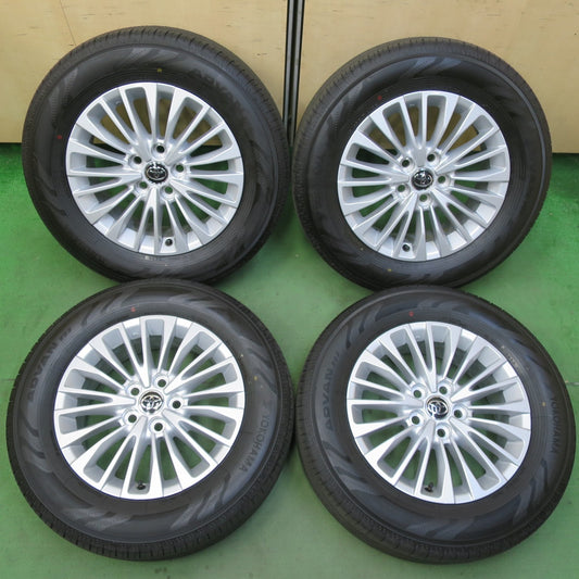 新車外し！25年★トヨタ 40系 アルファード ヴェルファイア 純正 225/65R17 ヨコハマ アドバン V03 17インチ PCD120/5H★5090104イノ